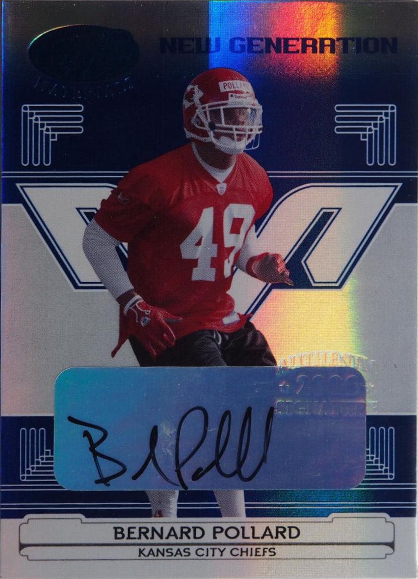 Bernard Pollard [Mirror Blue Autograph] #199