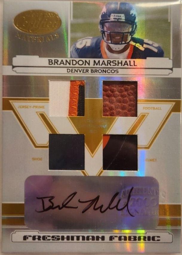 Brandon Marshall [Material Mirror Gold Autograph] #217