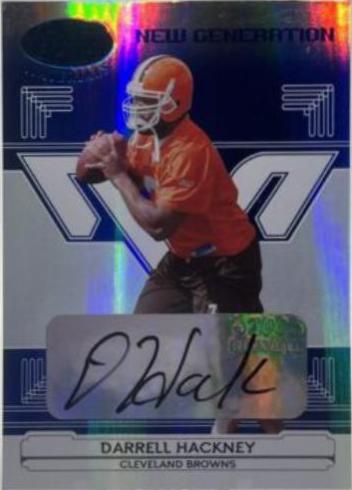 Darrell Hackney [Mirror Blue Autograph] #166