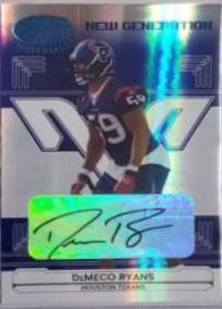 DeMeco Ryans [Mirror Blue Autograph] #189