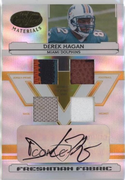 Derek Hagan [Material Mirror Gold Autograph] #215