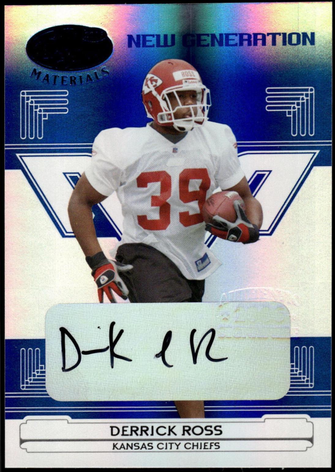 Derrick Ross [Mirror Blue Autograph] #171