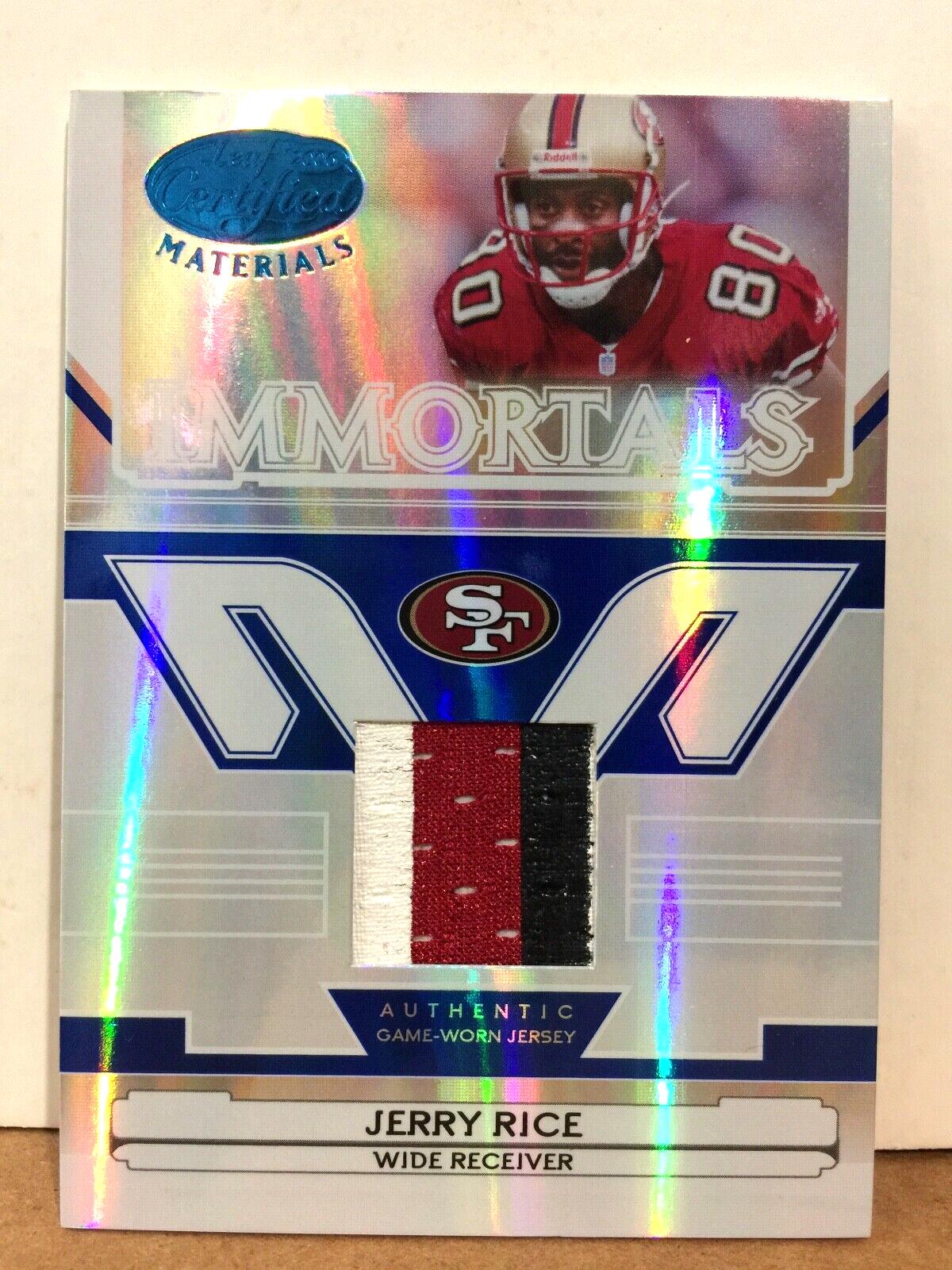 Jerry Rice [Mirror Blue Material] #233