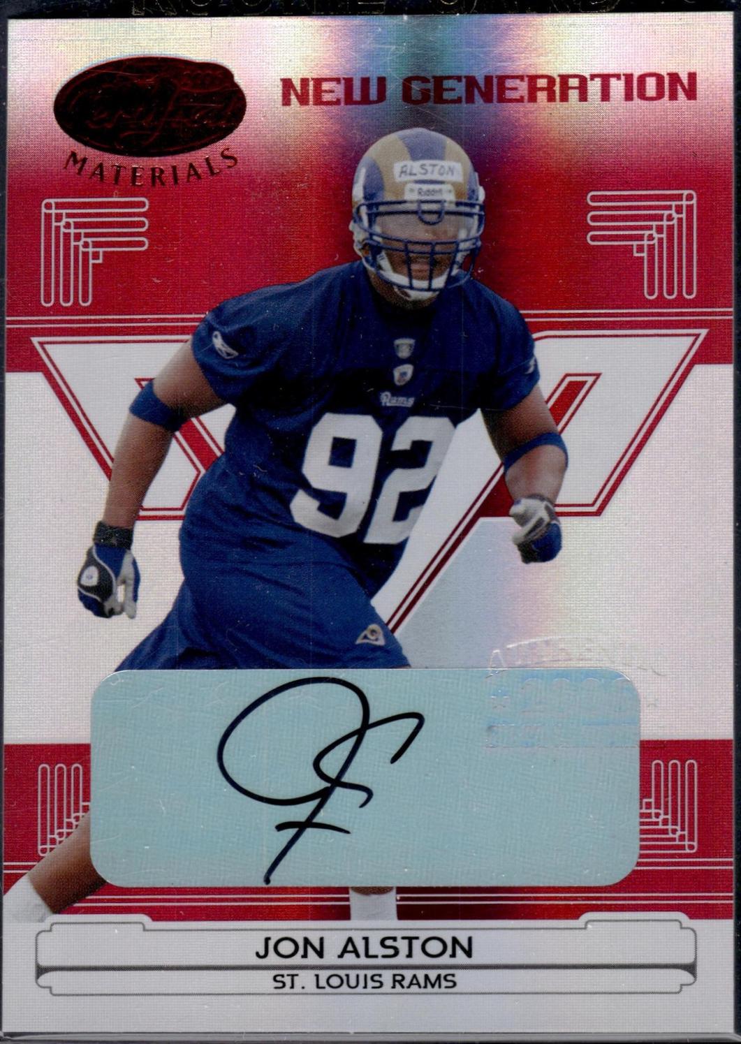 Jon Alston [Mirror Red Autograph] #192