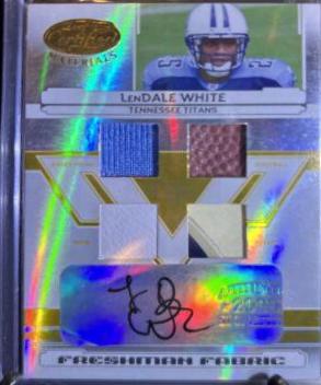 LenDale White [Material Mirror Gold Autograph] #209