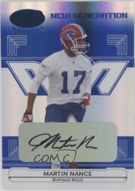 Martin Nance [Mirror Blue Autograph] #177