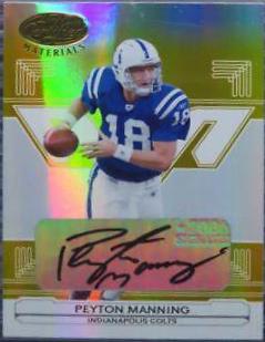 Peyton Manning [Mirror Gold Autograph] #63
