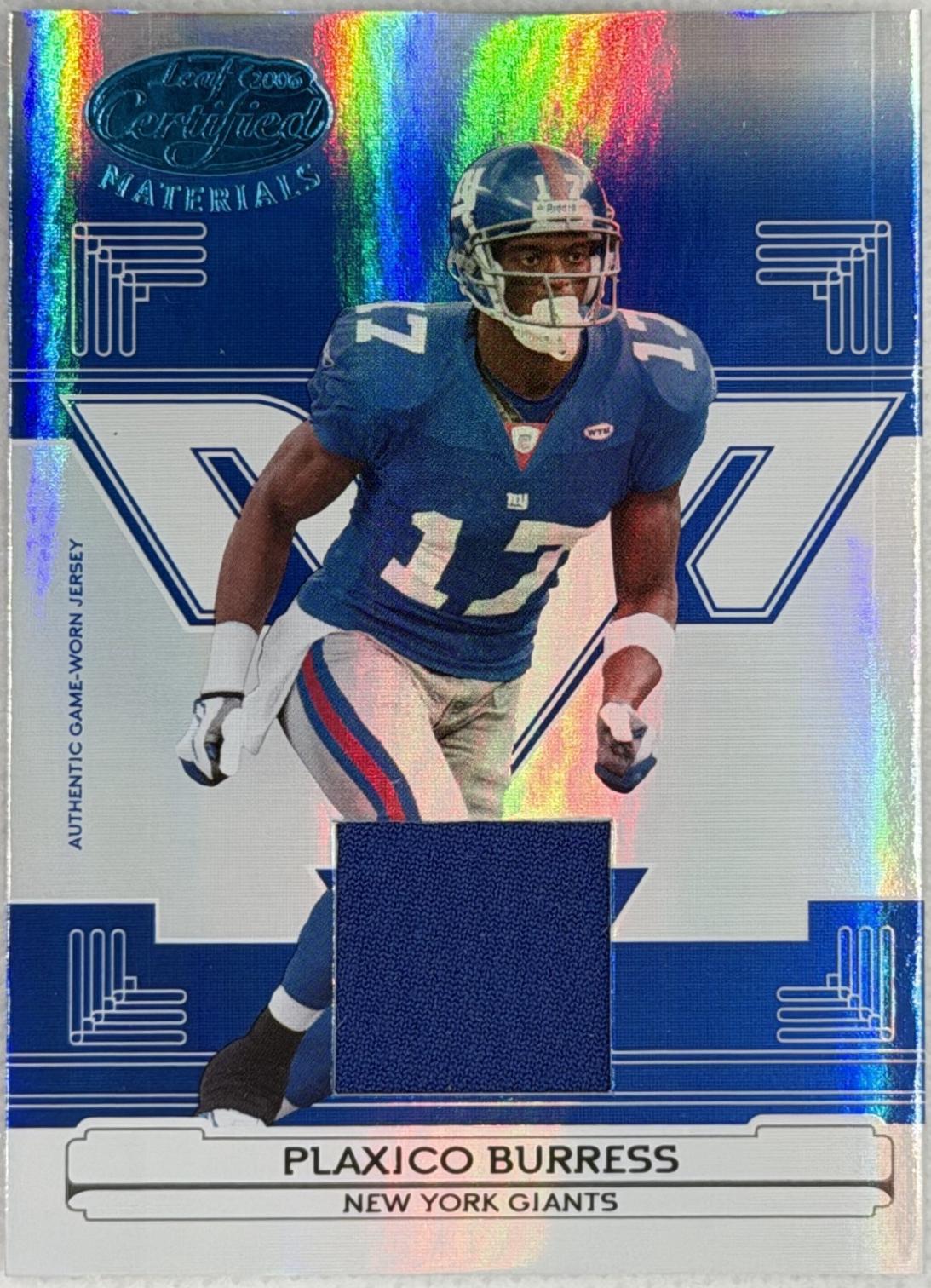 Plaxico Burress [Mirror Blue] #97