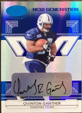 Quinton Ganther [Mirror Blue Autograph] #169