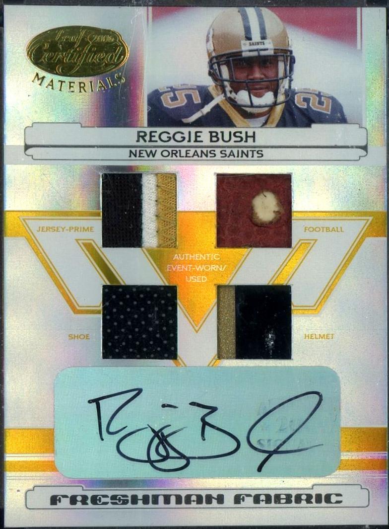 Reggie Bush [Material Mirror Gold Autograph] #210