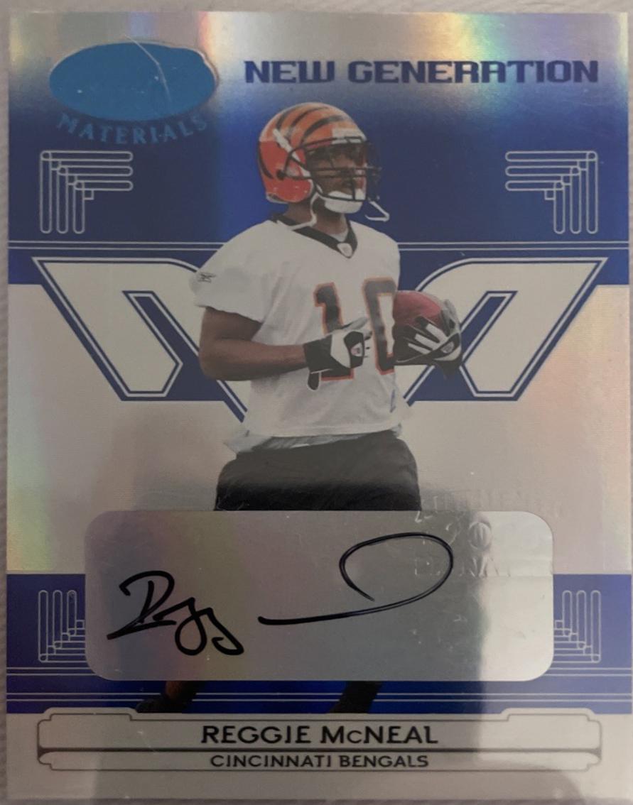 Reggie McNeal [Mirror Blue Autograph] #157