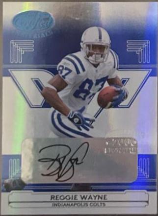 Reggie Wayne [Mirror Blue Autograph] #64