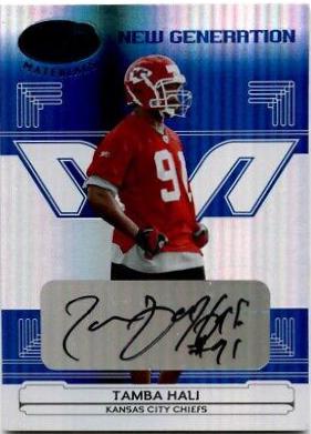 Tamba Hali [Mirror Blue Autograph] #181