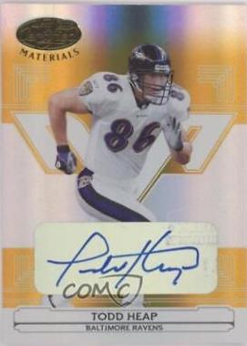 Todd Heap [Mirror Gold Autograph] #13