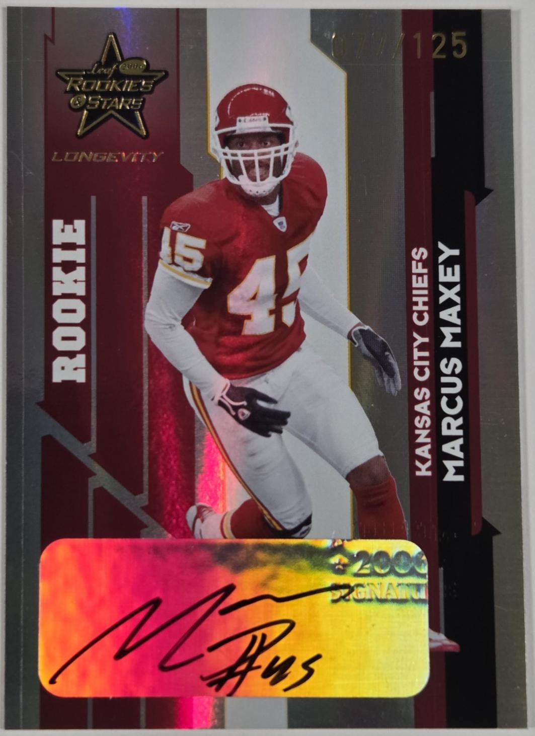 Marcus Maxey [Longevity Autograph] #172