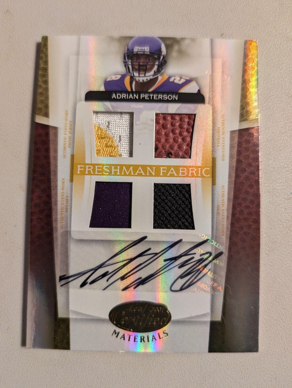 Adrian Peterson [Mirror Gold Material Autograph] #219