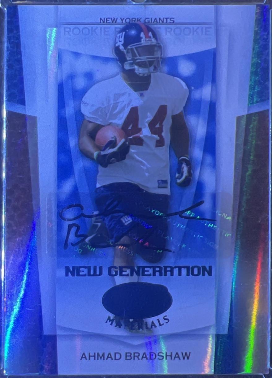 Ahmad Bradshaw [Mirror Blue Autograph] #153