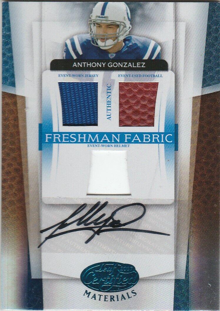 Anthony Gonzalez [Mirror Blue Material Autograph] #212