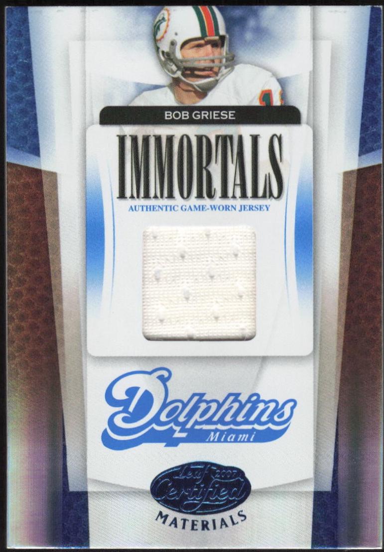 Bob Griese [Mirror Blue Material] #236