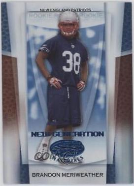 Brandon Meriweather [Mirror Blue Autograph] #180