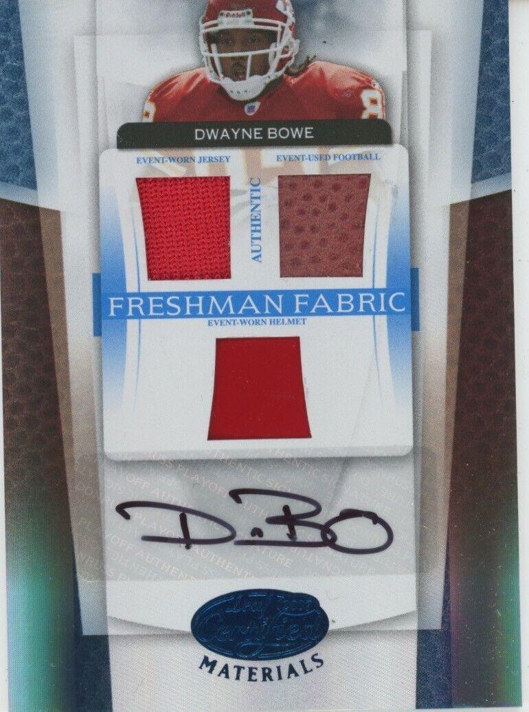 Dwayne Bowe [Mirror Blue Material Autograph] #210
