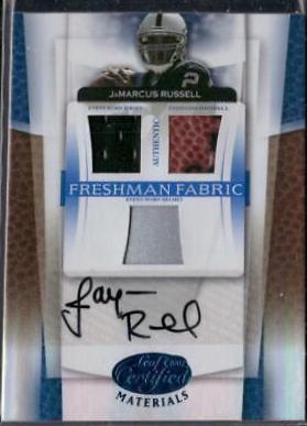 JaMarcus Russell [Mirror Blue Material Autograph] #215