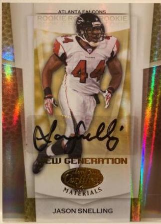 Jason Snelling [Mirror Gold Autograph] #165