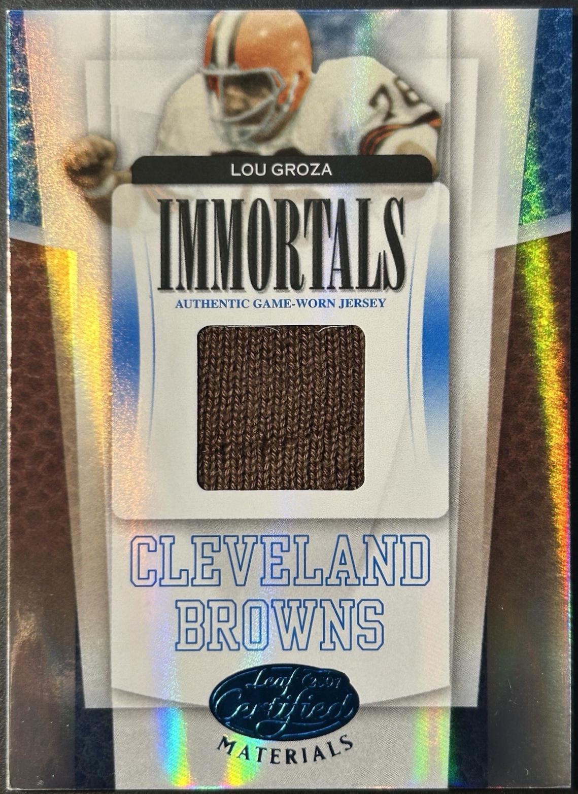 Lou Groza [Mirror Blue Material] #246