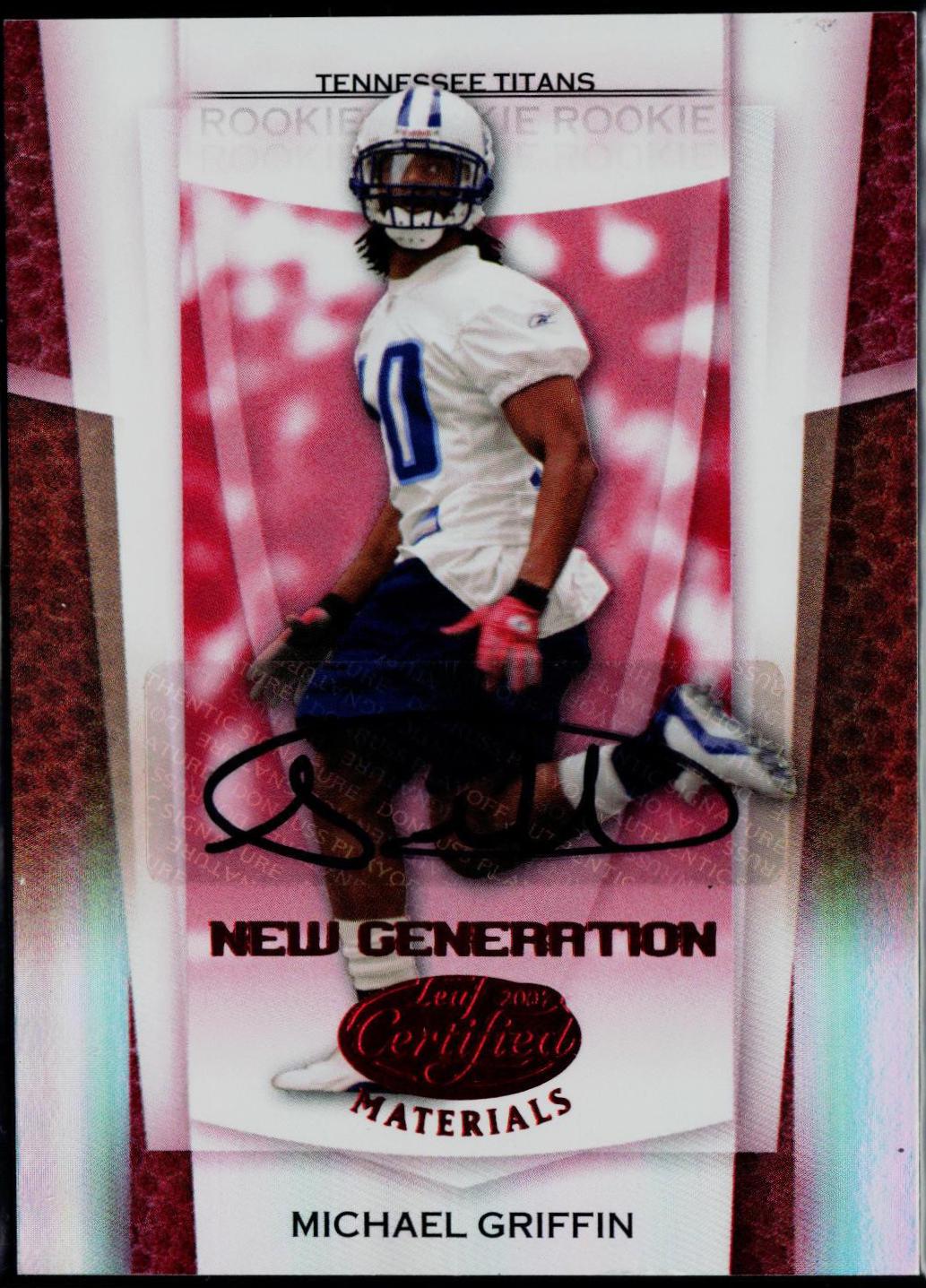 Michael Griffin [Mirror Red Autograph] #172
