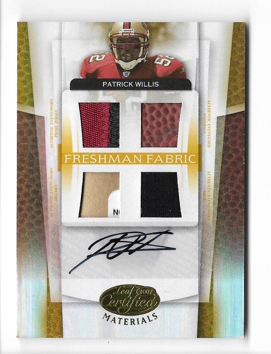 Patrick Willis [Mirror Gold Material Autograph] #205