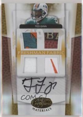 Ted Ginn Jr. [Mirror Gold Material Autograph] #216