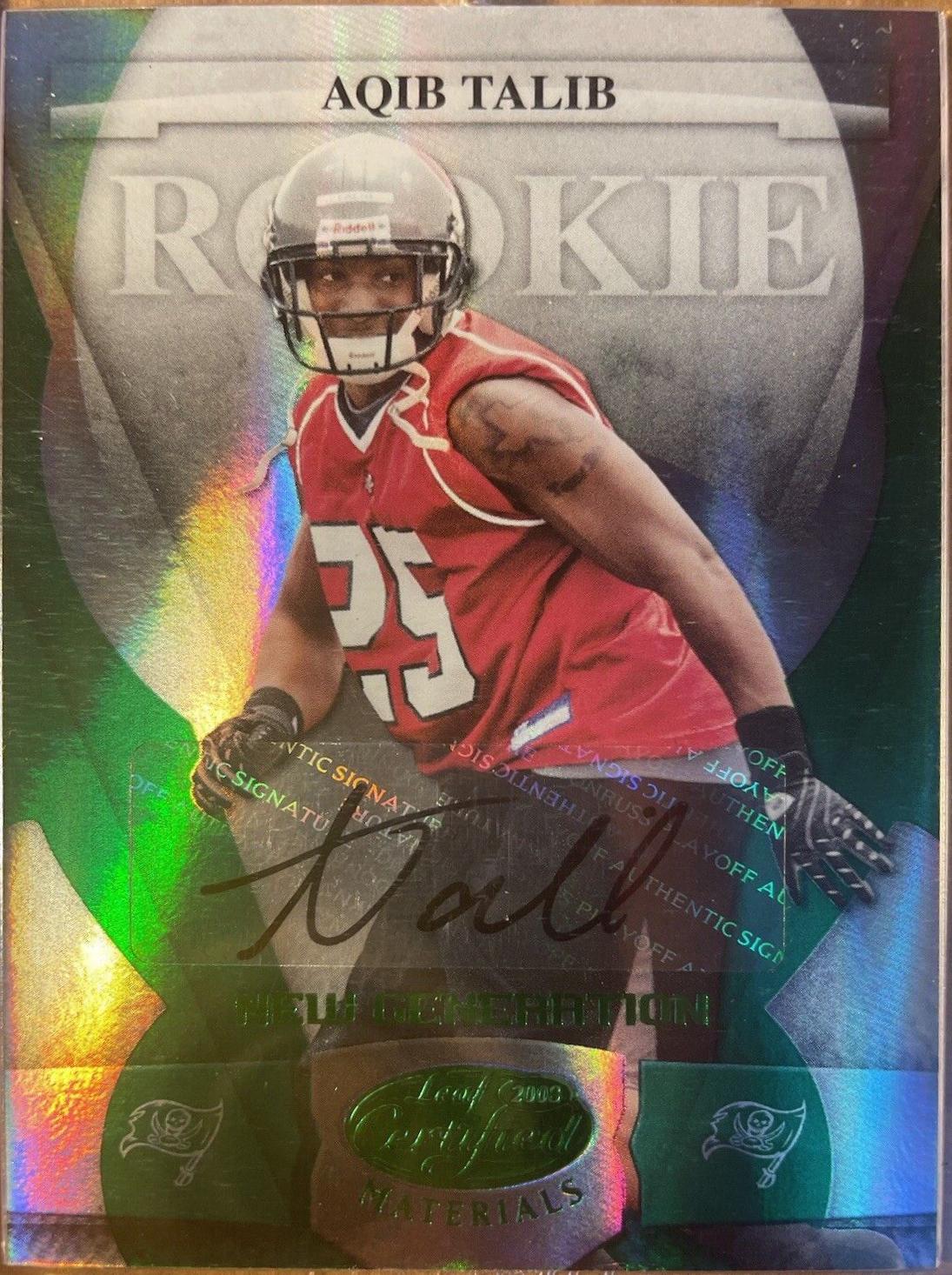 Aqib Talib [Mirror Emerald Autograph] #154