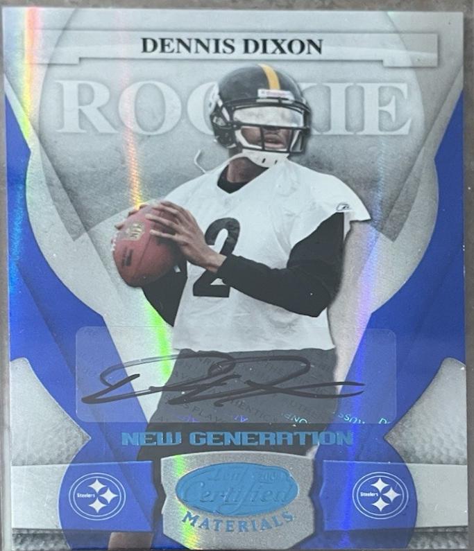 Dennis Dixon [Mirror Blue Autograph] #162