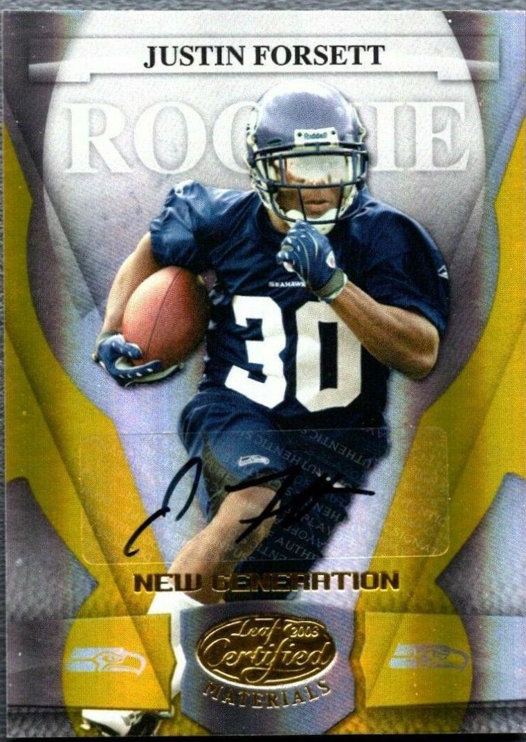 Justin Forsett [Mirror Gold Autograph] #174