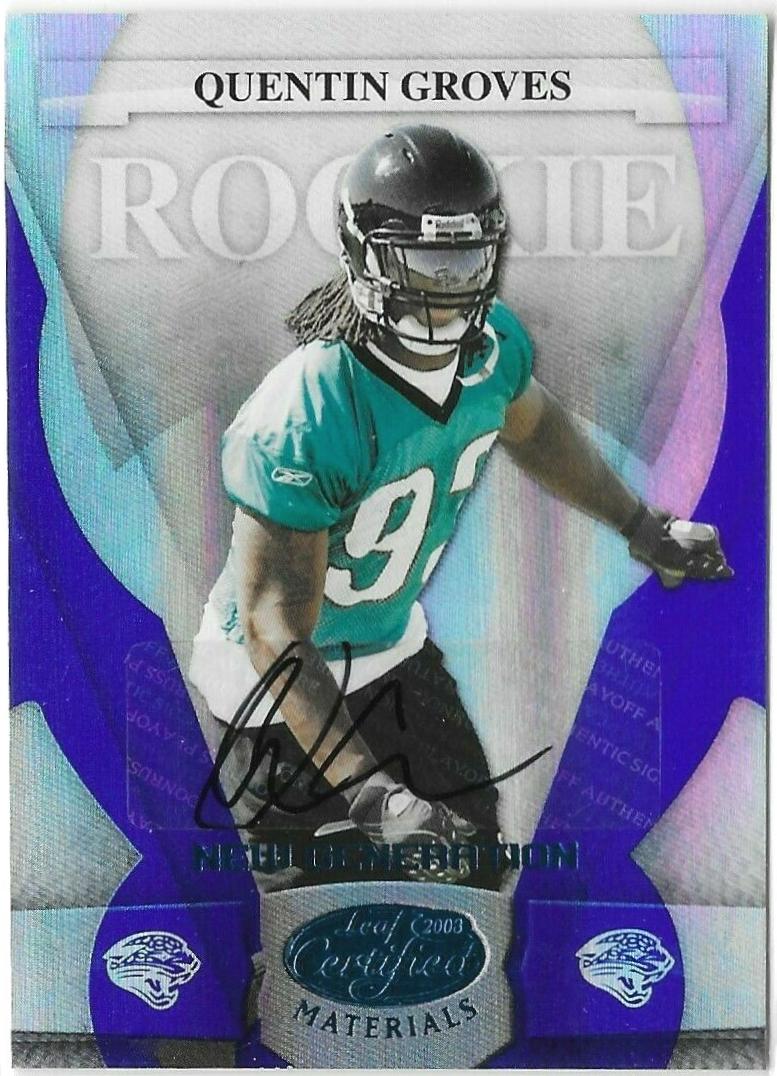 Quentin Groves [Mirror Blue Autograph] #189