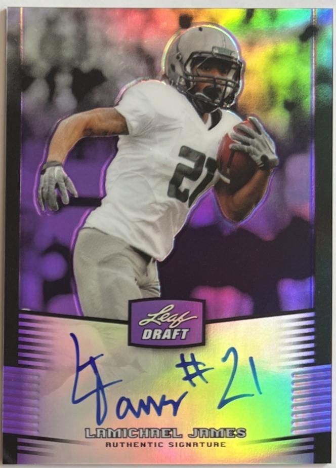 LaMichael James [Autograph Prismatic Purple] #LJ1