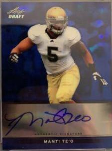 Manti Te'o [Blue Autograph] #BA-MT1