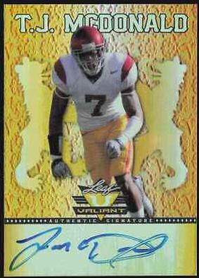 T.J. McDonald [Green Autograph] #BA-TJM