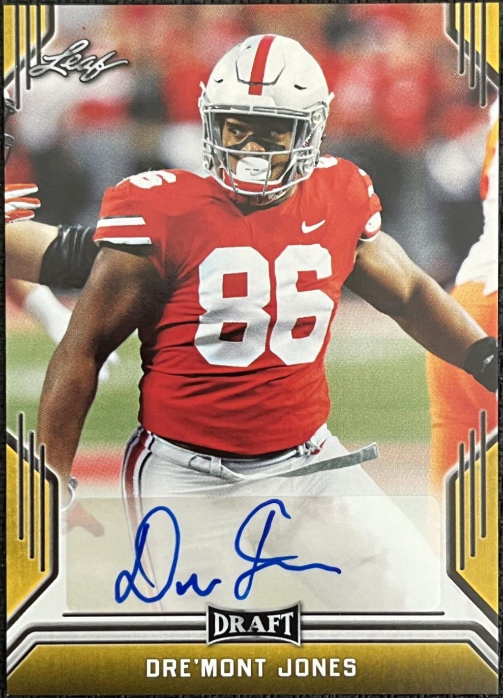 Dre'Mont Jones [Gold] #BA-DMJ