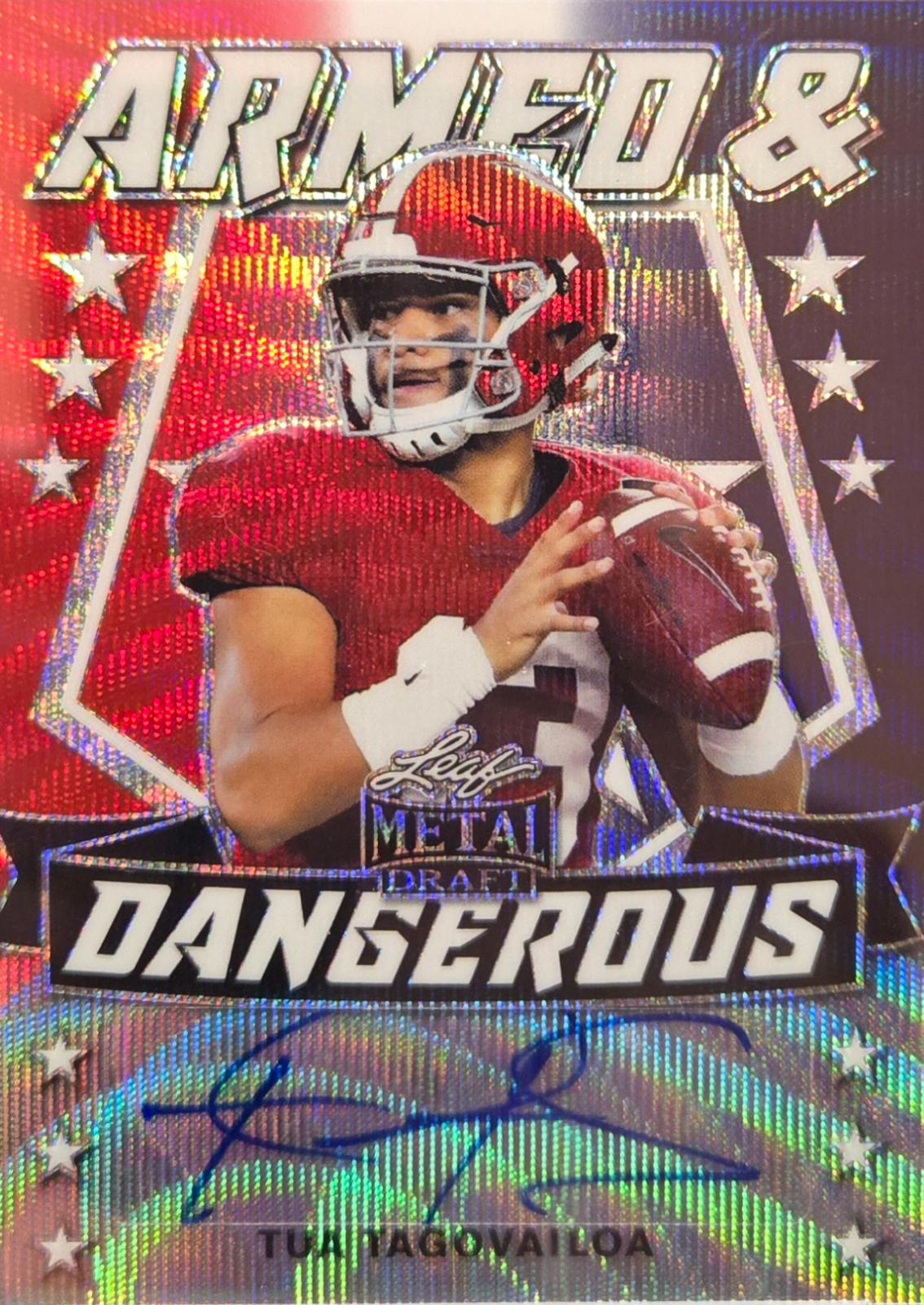 Tua Tagovailoa [Wave Red White & Blue] #AD-TT1