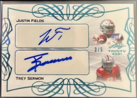 Justin Fields, Trey Sermon [Platinum] #DA-03