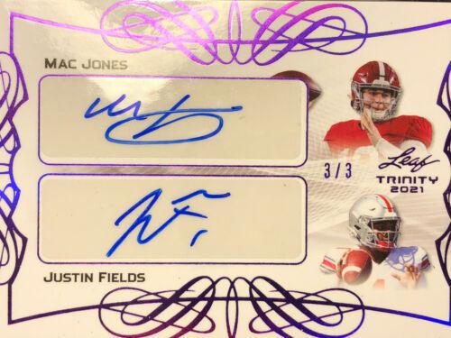 Mac Jones, Justin Fields [Purple] #DA-01