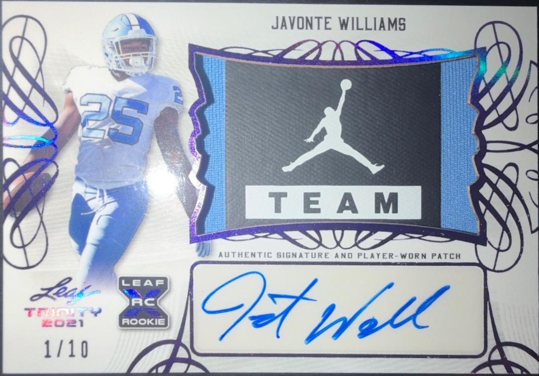 Javonte Williams [Purple] #PA-JW2