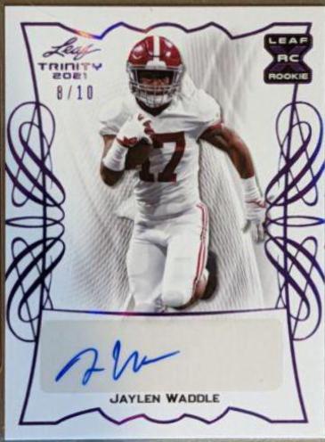 Jaylen Waddle [Purple] #BA-JW1