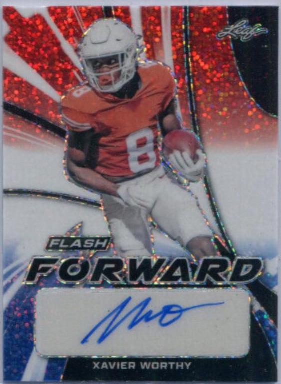 Xavier Worthy [Metalized Sparkles Red White Blue] #FF-XW1
