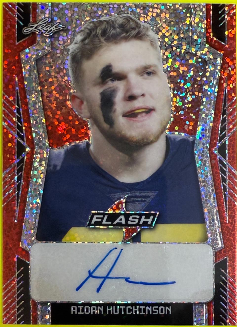 Aidan Hutchinson [Metalized Sparkles Red] #PA-AH1