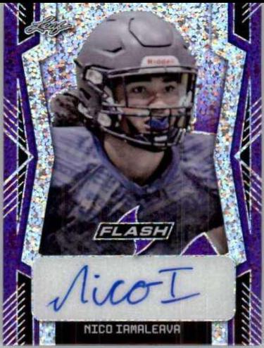 Nico Iamaleava [Metalized Sparkles Purple] #PA-NI1