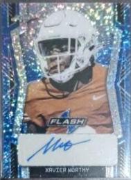 Xavier Worthy [Metalized Sparkles Blue] #PA-XW1