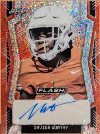 Xavier Worthy [Metalized Sparkles Orange] #PA-XW1