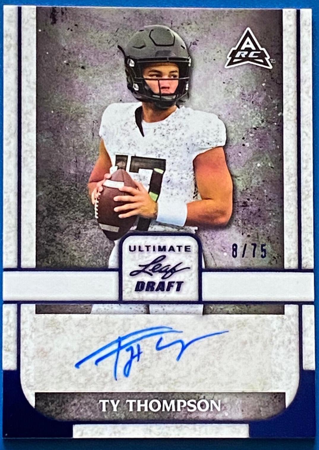 Ty Thompson [Navy] #BA-TT2